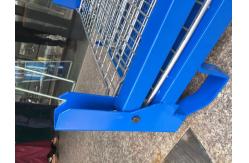 China Welded Blue Wire Container Storage Cages Sturdy Wire Mesh Stillage supplier