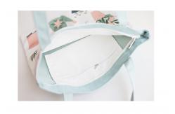 China Fresh Design Canvas Handbags , Environmentally Friendly Canvas Fabric Shopping Bags supplier