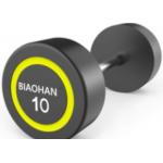 Black Fitness Weights Dumbbells Gym Accessory With PU / Steel Material for sale