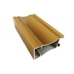 Golden Brush Polished Aluminium Profile 6063 Extruded Profile For Sliding Window And Door for sale