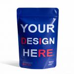 Personalized Printed Heat-sealed Stand-up Pouch Baggies With Aluminized Foil Odor-proof Mylar Zip Lock Packaging for sale