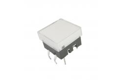 China SPST Normally Open 12mm Square Illuminated Tact Switch supplier