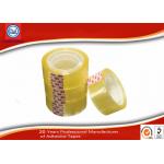 Yellowish transparent Easy Tear 12mm BOPP Stationery Tape For Art School Student for sale