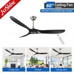 Home No Noise Energy Saving Ceiling Fans With Real Wood Blades