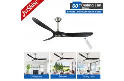 China Home No Noise Energy Saving Ceiling Fans With Real Wood Blades supplier