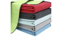 China Quick Dry Microfiber Suede Towel Custom Gym Sports Towel With Mesh Bag supplier