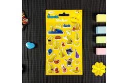 China PU 3D Custom Waterproof Stickers Repeated Pasting Die Cut Vinyl Stickers supplier