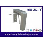 Indoor / Outdoor Semi - Automatic Turnstile Security Gates With 490mm Arm Length for sale