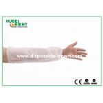 Polypropylene White Disposable Arm Sleeves Comfortable Oil-Proof for food industry for sale
