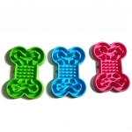 Bone-Shaped Silicone Pet Slow Food Bowl Jungle Bowl Dog Bowl Puppies Slow Food And Prevent Choking for sale