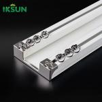 100mm Double Aluminium Curtain Track 30-50kg Load Capacity for sale