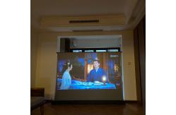 China Electric Floor Rising Alr Screen 120 Inch Long Throw Projector Screen supplier