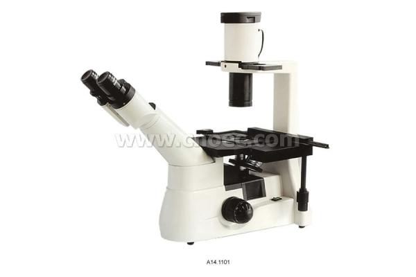 Trinocular Head 400X Laboratory Inverted Optical Microscope A14.1101 With CE