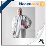 White PP Disposable Protective Coveralls With Hood Full Body for sale