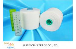 China Ring Spinning Virgin Spun Polyester Yarn 60 / 2 Low Elongation For Weaving supplier
