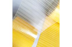 China Yellow Hot Melt Cross Weave Tape Self Adhesive Fiberglass Mesh Tape 48mm supplier