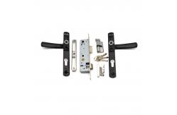 China Home Office Aluminum Lever Door Handle with key lock OEM ODM Service supplier