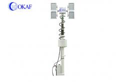 China RS485 6M Mobile Aluminum Telescoping Mast 4*120W CREE Lamp supplier
