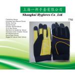 EN 388 2122 CE High Abrasion Mechanics Wear Gloves Leather Palm for sale