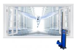 China Foldable Rail 2 Printheads Wall Printer Robot supplier