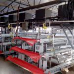 3 Tiers A Type Hot Dipped Battery Chicken Layer Cages Automatic Feeding System for sale