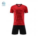customized kid soccer jersey set with professional design and polyester fabric