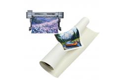 China Inkjet PolyCotton Canvas Fabric Glossy Finish Waterproof 400gsm supplier