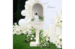 China White-Phone-Booth-with-Audio-Guestbook-Phone supplier