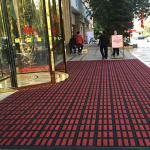 Red Nylon PA Commercial Entrance Mats Modular Interlocking Floor Tiles 200X200 for sale