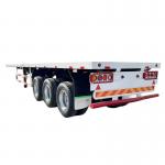 Heavy Duty Tandem Axle Flatbed Trailer Manufacturers 20 Foot 40 Foot for sale