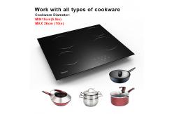China 220V-240V 4 Burner Electric Cooktop Built In 24 Inch Ceramic Cooktop 6000W supplier