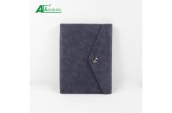 China 142 X 208mm Leather Ring Notebook Envelope Style Protection From Dust / Abrasions supplier