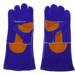 Cowhide Leather Gloves Wear Resistant Extended Leather Palm Gloves Protection for sale