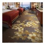 Cut Pile Luxury Hospitality Carpet Nylon Floral Print Carpet Roll For Hotel for sale