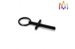 China 15g Stainless Steel Cross Shaped Custom Shaped Keychains supplier