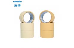 China Crepe Paper Material Strong Adhesive Masking Tape Beige Rubber Based supplier