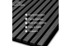 China Fireproof Slat Acoustic Panels Lightweight Natural Wood Acoustic Panels 2400*600MM supplier