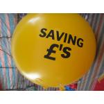 2m 0.18mm Pvc Yellow Brand Inflatable Helium Balloon For Advertising for sale