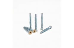 China Countersunk Head Straight Repair Furniture Screws With Hexagonal Roller Coaster Thread supplier