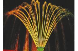 China 1.5 Brass Chromplate Phoenix Tale Fountain Jet Nozzle 10m3/h 150Kpa supplier