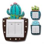 Customized Silicone Non Toxic Light Switch Cover Stickers for sale