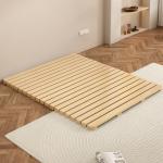 Tatami Solid Wood Bed Frame Breathable Moisture-proof Foldable Large Size Color Customizable Bedding for sale