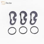 Metal Bottle Opener Carabiner , Keychain Spring Hook Hiking D Shaped Buckle for sale