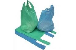 China Biodegradable PLA PBAT 25 Micron Compostable T Shirt Bag supplier