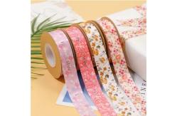 China Polyester Gift Packing Ribbon Custom Print Satin Ribbon for Eco-Friendly Bouquet supplier