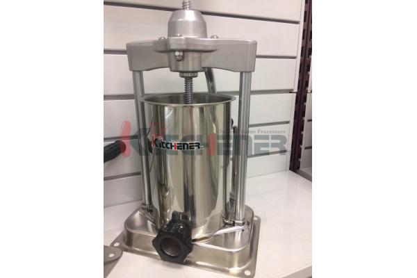 Heavy Duty Manual Sausage Stuffer Vertical Machine15 Lb. Capacity For Home Use
