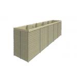 Green 76x76mm HESCO Wall Wire Basket Rock Retaining Wall for sale