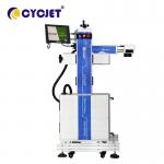 100W Flying Fiber Industrial Laser Engraver LF100F Qr Code Printer for sale