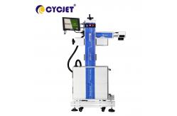 China CYCJET LF100F Fiber Fly Laser Marking Machine For Metal / Pipes 100W supplier