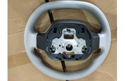 China OEM White Leather Wrapped Steering Wheel Replacement For Geely Geometry A supplier